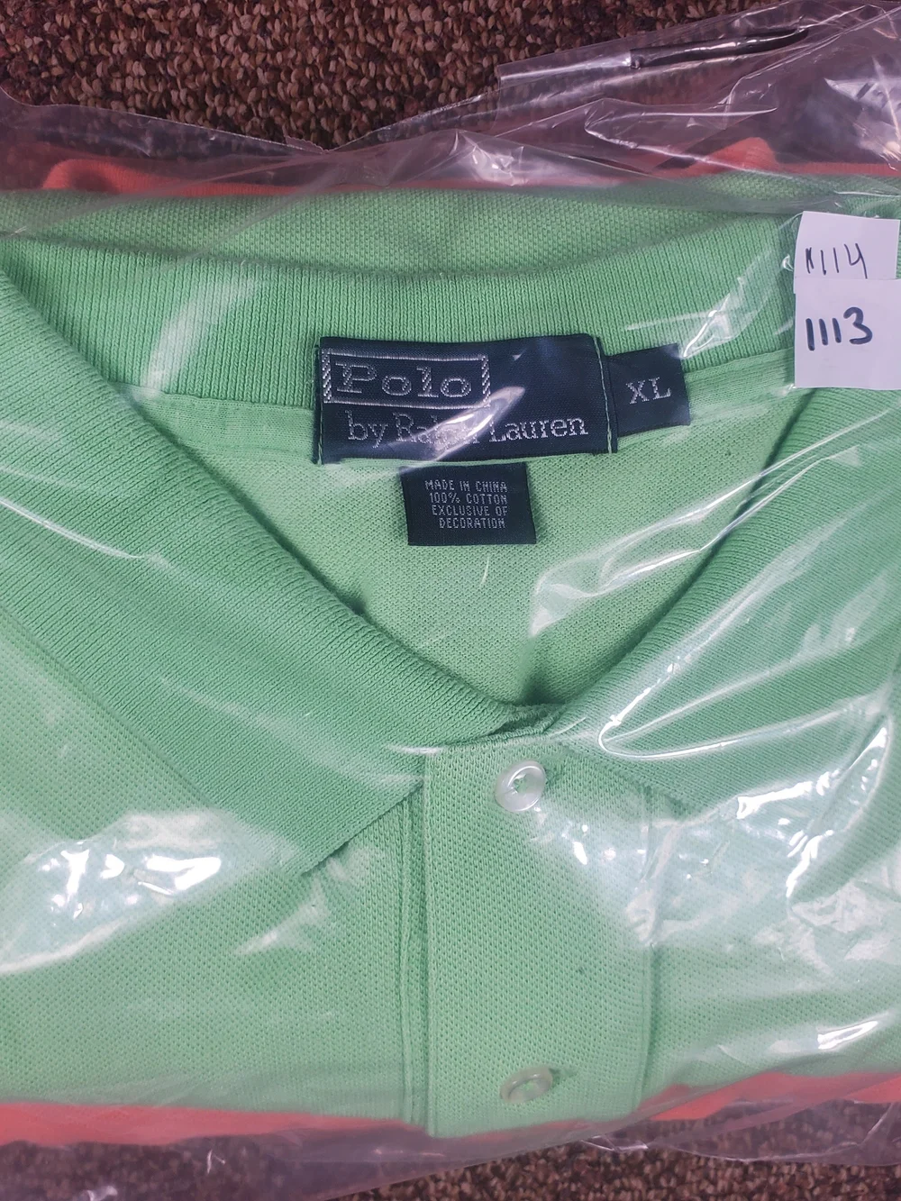 Polo Ralph Lauren Men's XL Polo Shirt Bundle Lot of 2 Green Coral 100% Cotton